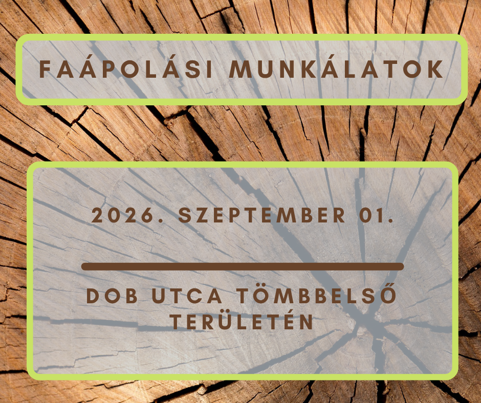 Faápolási munkálatok 2026.09.01.